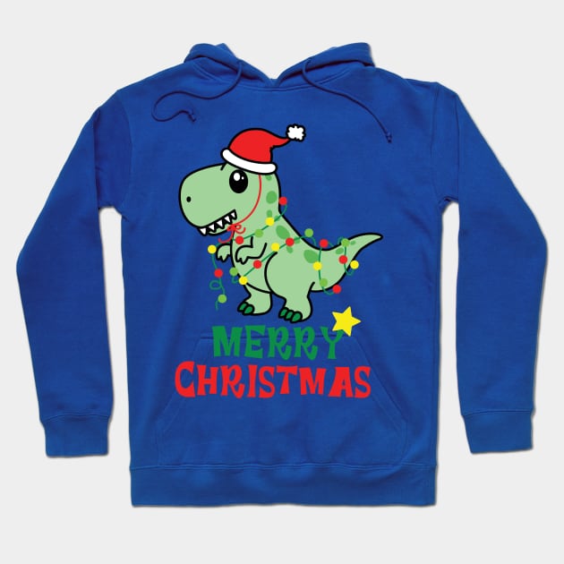 Merry Christmas TRex! Hoodie by SocietyTwentyThree